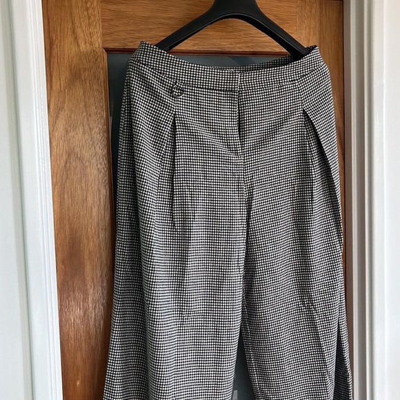 Veronica Maine black/white wide leg pants, size 14 - Picture 6 of 7